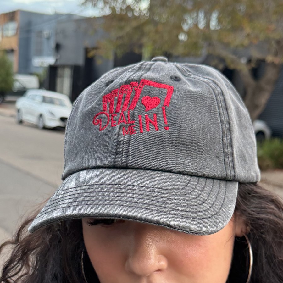 Deal Me In! embroidered cap